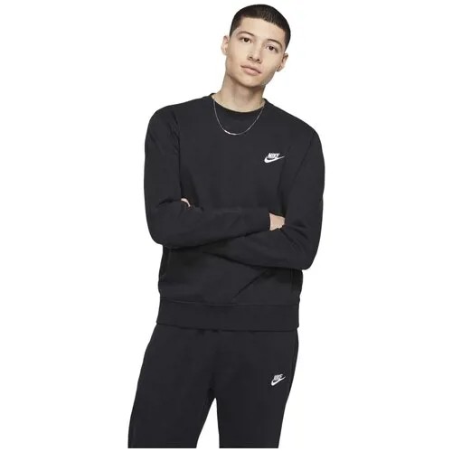 Свитшот NIKE Sportswear Club Crew, размер 2XL, , чёрный