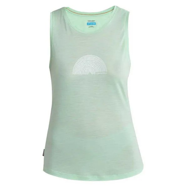 Спортивная футболка Icebreaker Merino 125 Cool-Lite Sphere III Tank Summer Shine, зеленый