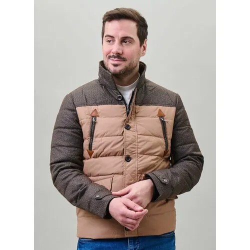 Куртка КАЛЯЕВ, размер 44, коричневый