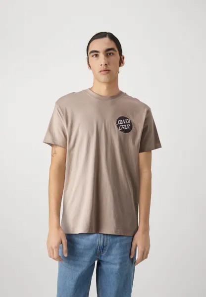 Футболка с принтом TOXIC SKULL UNISEX Santa Cruz, цвет taupe