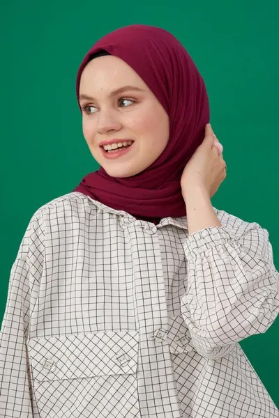 Палантин женский MADAME POLO 6104, бордовый (доставка из-за рубежа)