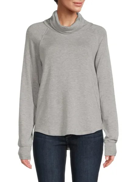 Топ из модала с воротником-хомутом Splits59, цвет Heather Grey