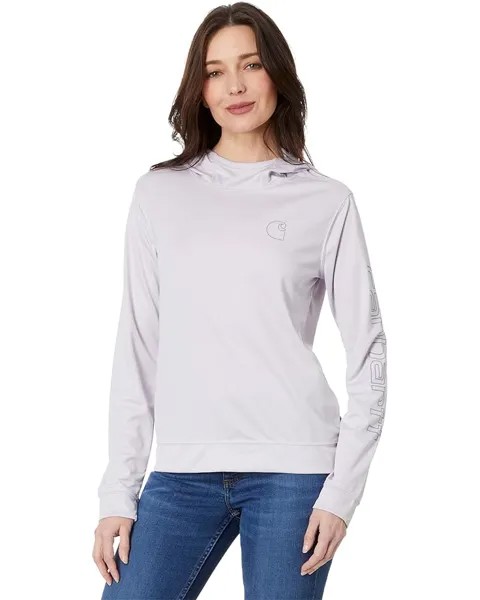 Футболка Carhartt Force Sun Defender Lightweight Hooded Graphic, цвет Lilac Haze
