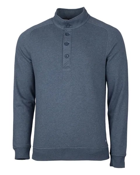 Мужской пуловер с капюшоном Cutter & Buck Saturday из смеси хлопка, цвет Navy Blue Heather