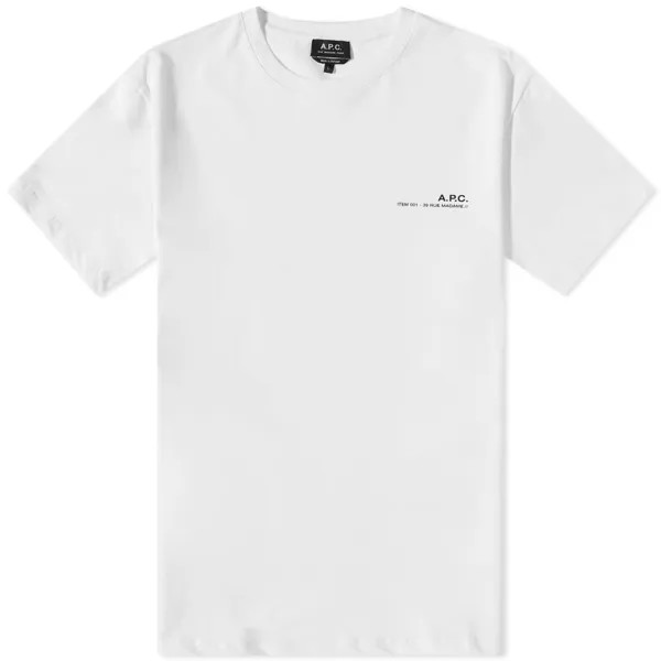 A.P.C. Товар: футболка с логотипом, белый