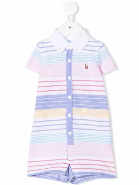 Ralph Lauren Kids полосатый комбинезон Polo Pony