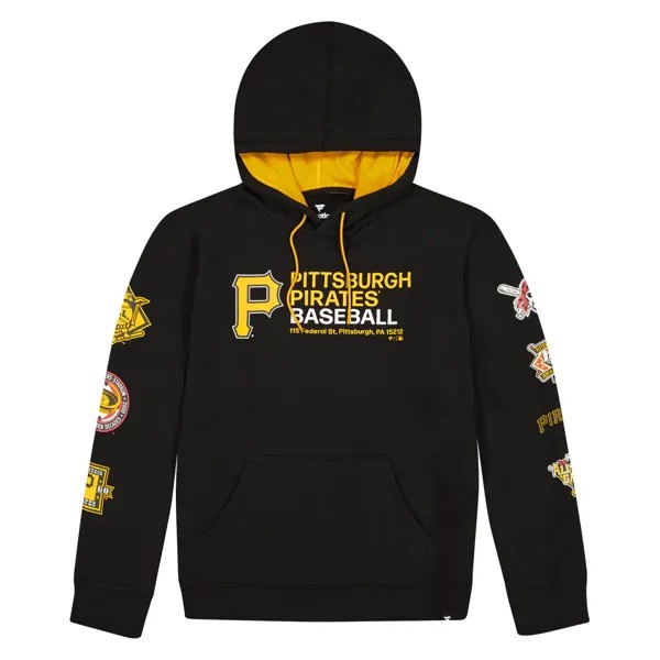 Толстовка MLB PITTSBURGH PIRATES FUNDAMENTALS FLEECE Hoody Nike, цвет Schwarz/Goldgelb