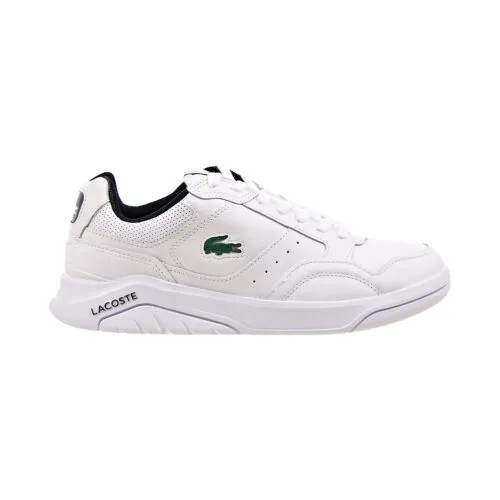 Кожаные мужские туфли Lacoste Advance Luxe01212 SMA бело-черные 7-42SMA0013-147