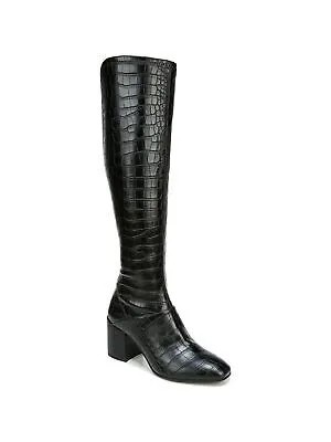 Женские черные ботинки на блочном каблуке с квадратным носком FRANCO SARTO 7 M