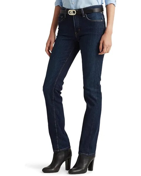 Джинсы LAUREN Ralph Lauren Mid-Rise Straight, цвет Deep Royal Wash Denim