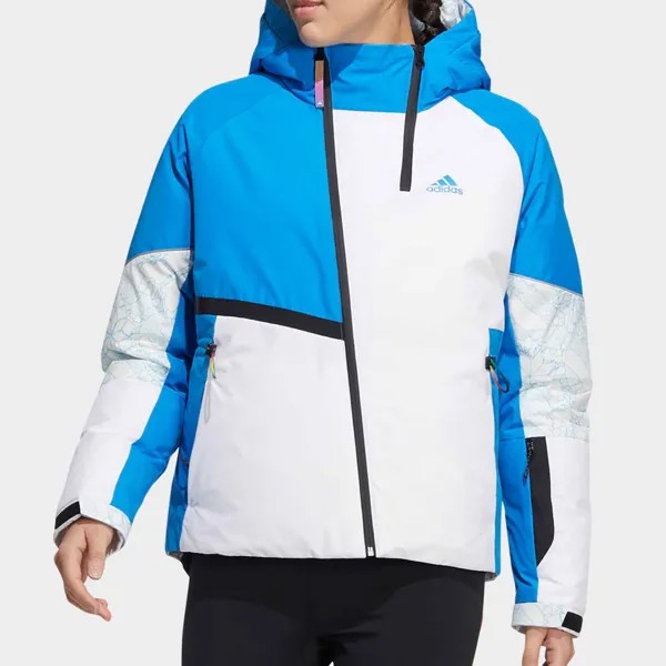 Куртка Adidas with hood, белый/синий/черный