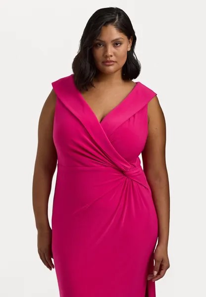 Платье из джерси JERSEY OFF-THE-SHOULDER GOWN Ralph Lauren, розовый