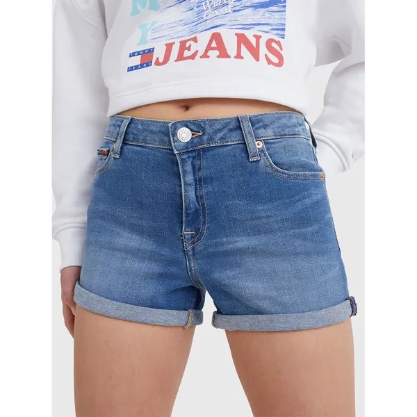 Джинсовые шорты Tommy Jeans Bf0231 Mid Waist, синий
