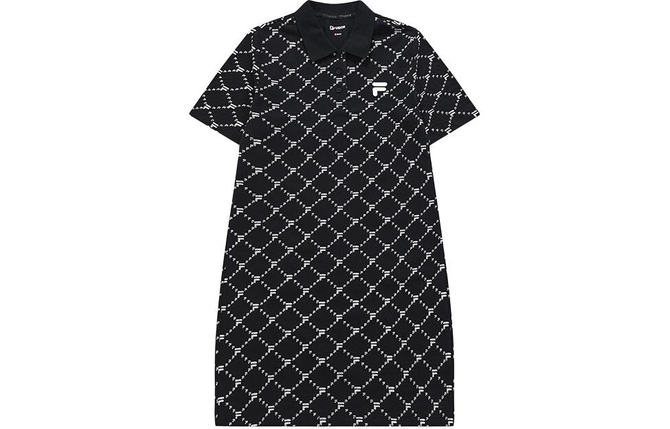 FILA Женские шорты-платье с рукавами, цвет Black