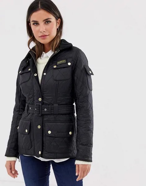 Черная классическая куртка Barbour International Polarquilt-Черный