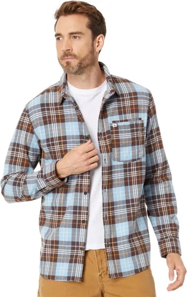Рубашка Quiksilver Banchor Long Sleeve Flannel, цвет Major Brown Banchor