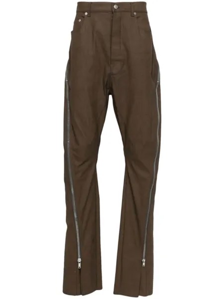 Rick Owens джинсы Bolan Banana, коричневый