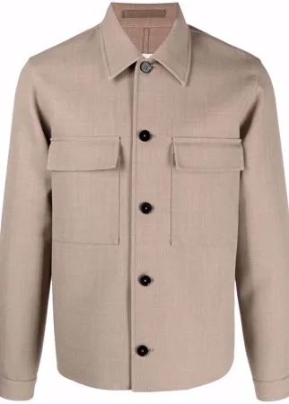 Jil Sander куртка-рубашка с накладными карманами