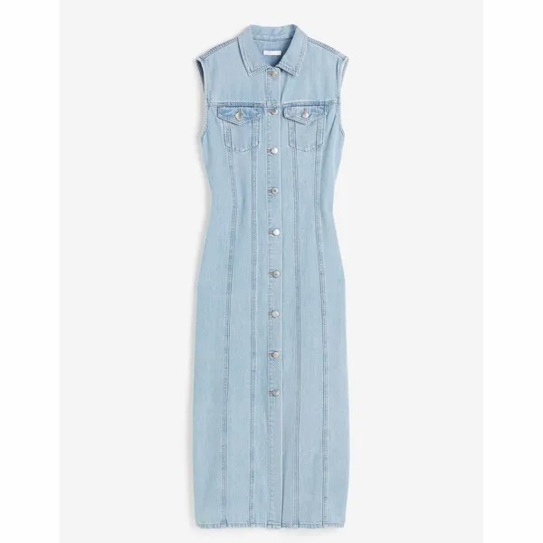 Платье H&M Sleeveless Denim, светло-синий