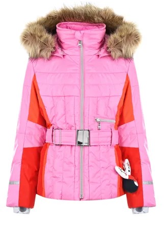 Розовая куртка в стиле color block Poivre Blanc