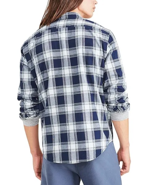Рубашка Dockers Supreme Flex Modern Fit Long Sleeve Shirt, цвет Indigo Blue/Point Sal Plaid