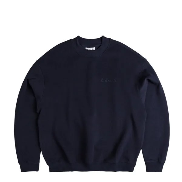 Свитер Oversized Double Sided Piqué Sweatshirt Lacoste, синий