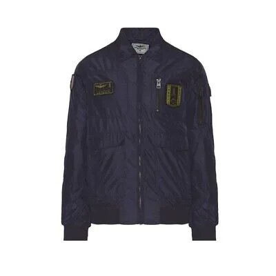 Мужская куртка Aeronautica Militare AB2071 Jacket Pilot Navy Blue Pilot Indicator Tr