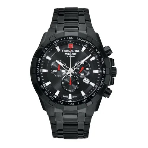 Наручные часы Swiss Alpine Military Swiss Alpine Military 7043.9177SAM, черный