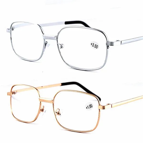 Металлические антиутомиенные очки для чтения очки +1.0 до 4.0 Диоптрийное чудо