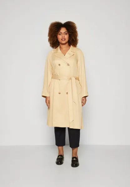 Тренч FLUID TRENCH Tommy Hilfiger Curve, черный