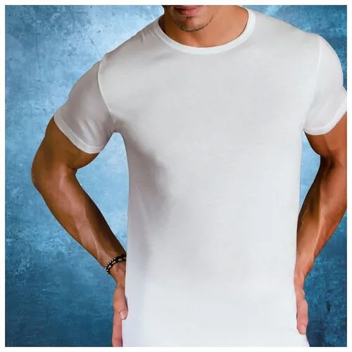 Cotonella Мужская футболка полуприлегающего силуэта, черный, 46