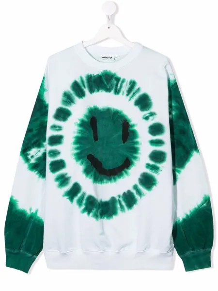 Molo TEEN tie-dye organic cotton sweatshirt