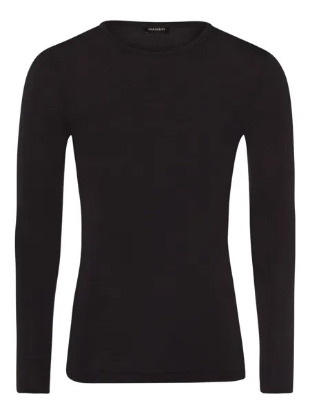 Лонгслив Hanro Woolen Silk, антрацит