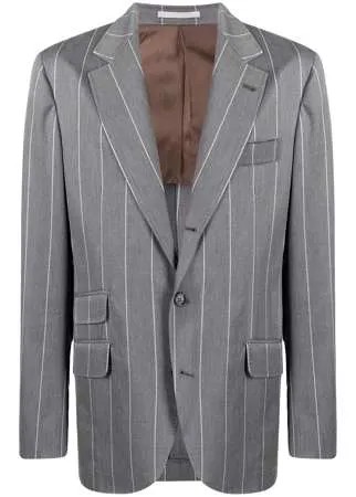 Brunello Cucinelli пиджак в тонкую полоску