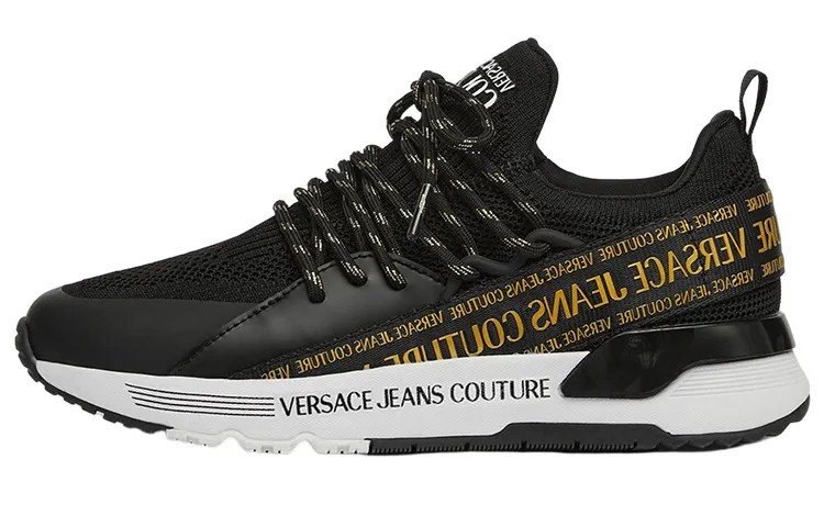 Кроссовки Couture Dynamic с логотипом и ремешком Versace Jeans