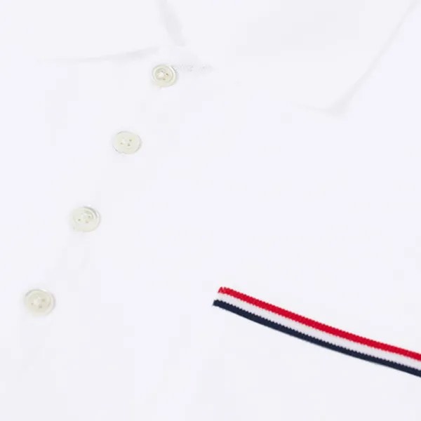 Футболка Thom Browne Mercerised Pique Pocket Polo