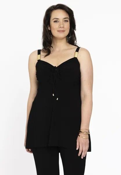 Топ SLEEVELESS EMBELLISHED NECK DETAIL Yoek, цвет black