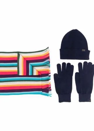 PAUL SMITH комплект из шапки, шарфа и перчаток