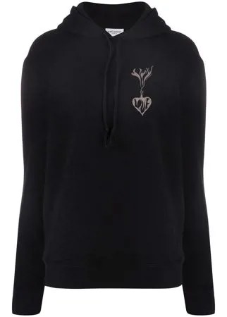 Saint Laurent худи с графичным принтом