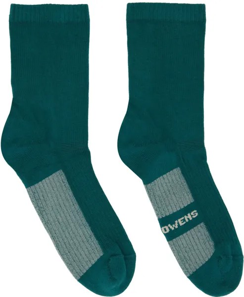 Зеленые блестящие носки Rick Owens