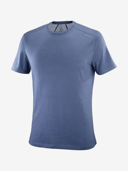 Футболка мужская Salomon Outlife Merino, Синий, размер 54-56