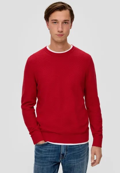 Вязаный свитер s.Oliver, цвет mohnrot