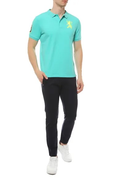 Футболка-поло мужская GIORDANO 01018222-7 зеленая S