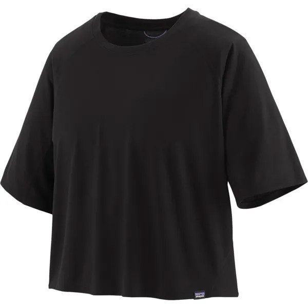 Кепка с короткими рукавами укороченная рубашка cool trail Patagonia, черный