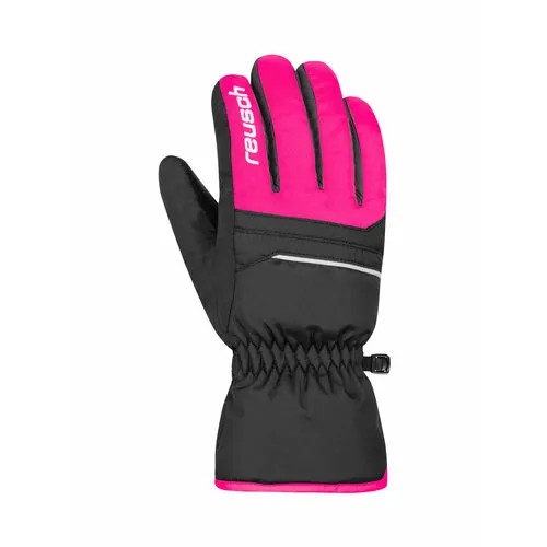 Перчатки Reusch, размер inch (дюйм):6,5, черный, розовый