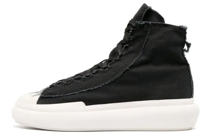 Кроссовки Y-3 Nizza Distressed High-top Sneakers, черный