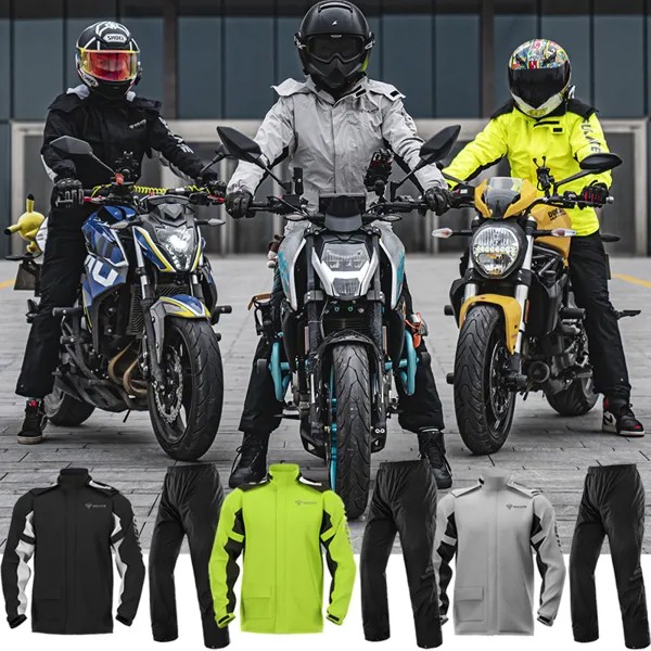 SULAITE дождевик мотоциклетный дождевик костюм для мужчин и женщин уличный ультратонкий дождевик водонепроницаемый велосипедный походный защитный плащ Moto 2021