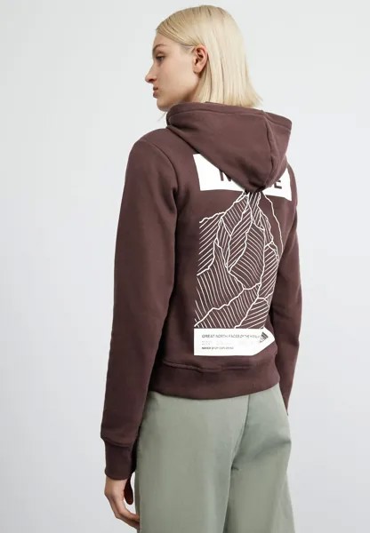 Толстовка The North Face ХУДИ NUPTSE FACE, цвет coal brown