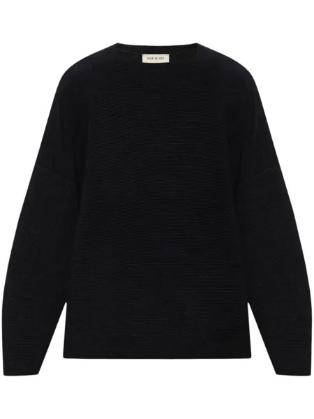 Джемпер в рубчик из османской шерсти Fear Of God, черный