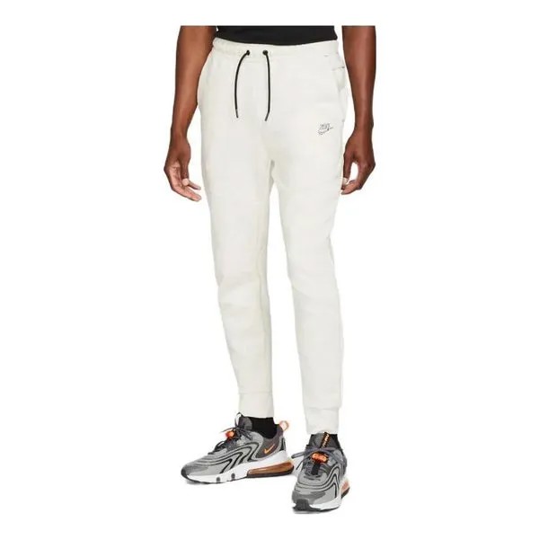 Брюки Nike Sportswear Tech Fleece Sweatpants 'White Heather', белый